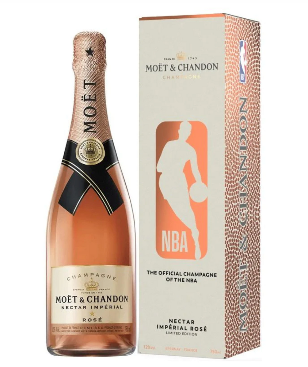 NV Moet & Chandon NBA Box Edition Nectar Imperial Rose, Champagne, Fra –  Woods Wholesale Wine