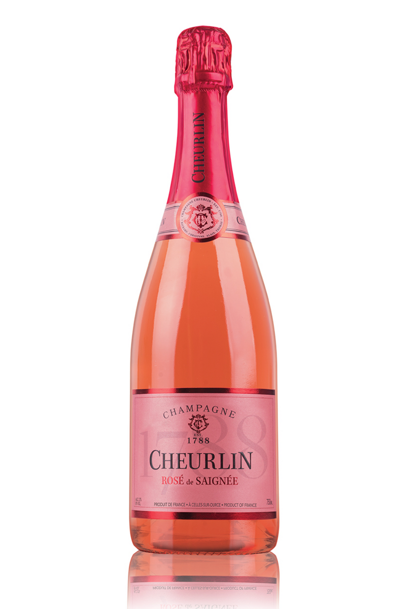 NV Cheurlin Champagne Rose de Saignee, Champagne, France (750ml