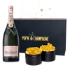 Pop N Champagne (Moet & Chandon Brut Rose Imperial Champagne) Gift Set