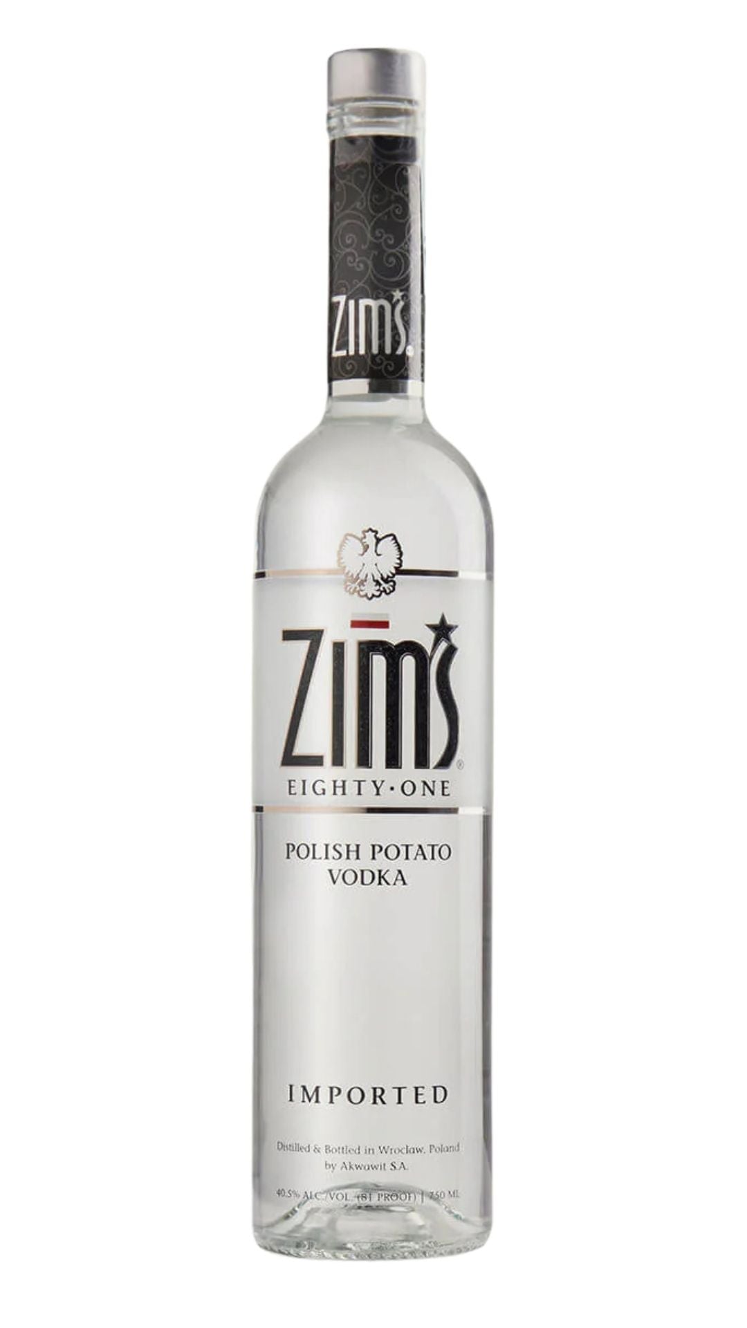 Zim's 81 Polish Potato Vodka, Poland (750ml) – Woods Wholesale Wine