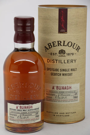 Aberlour A'Bunadh Cask Strength Single Malt Scotch Whisky, Highlands - Speyside, Scotland (750ml)