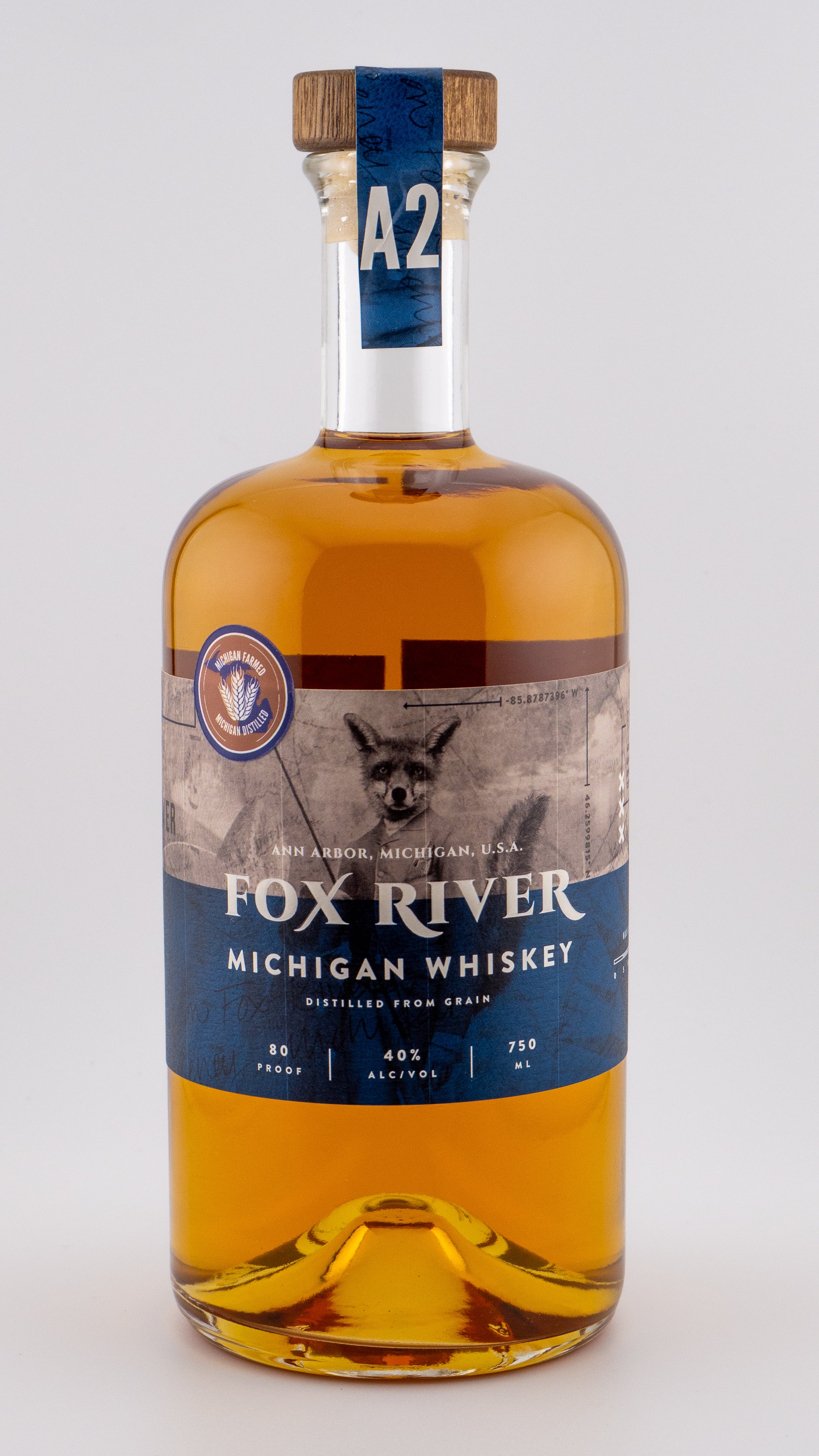 Ann Arbor Distilling Fox River Michigan Whiskey, USA (750ml