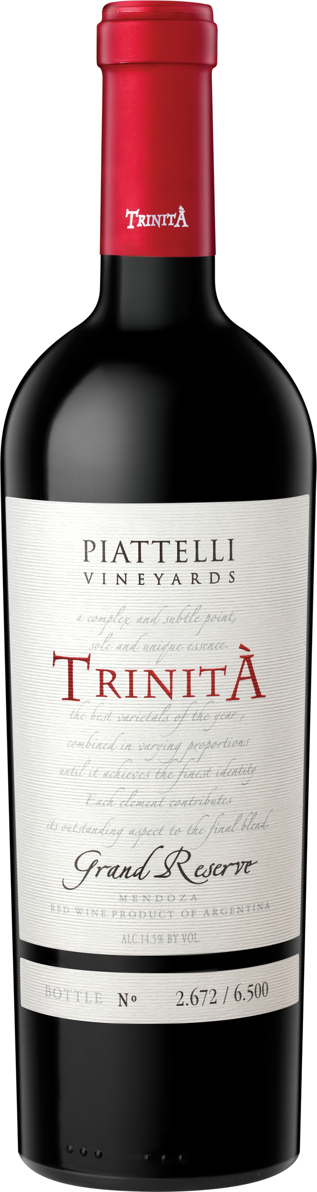 2021 Piattelli Vineyards Grand Reserve Trinita Mendoza, Argentina