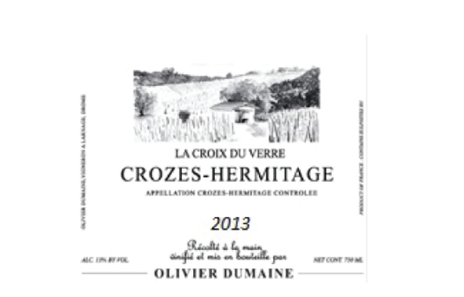 2022 Olivier Dumaine Crozes-Hermitage La Croix du Verre Rhone