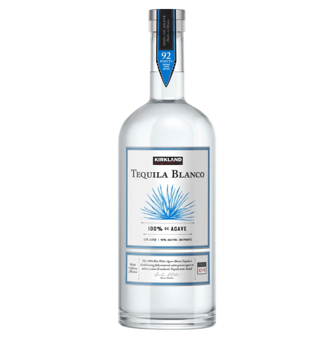 Kirkland Signature Tequila Blanco, Mexico (1.75L HALF GALLON