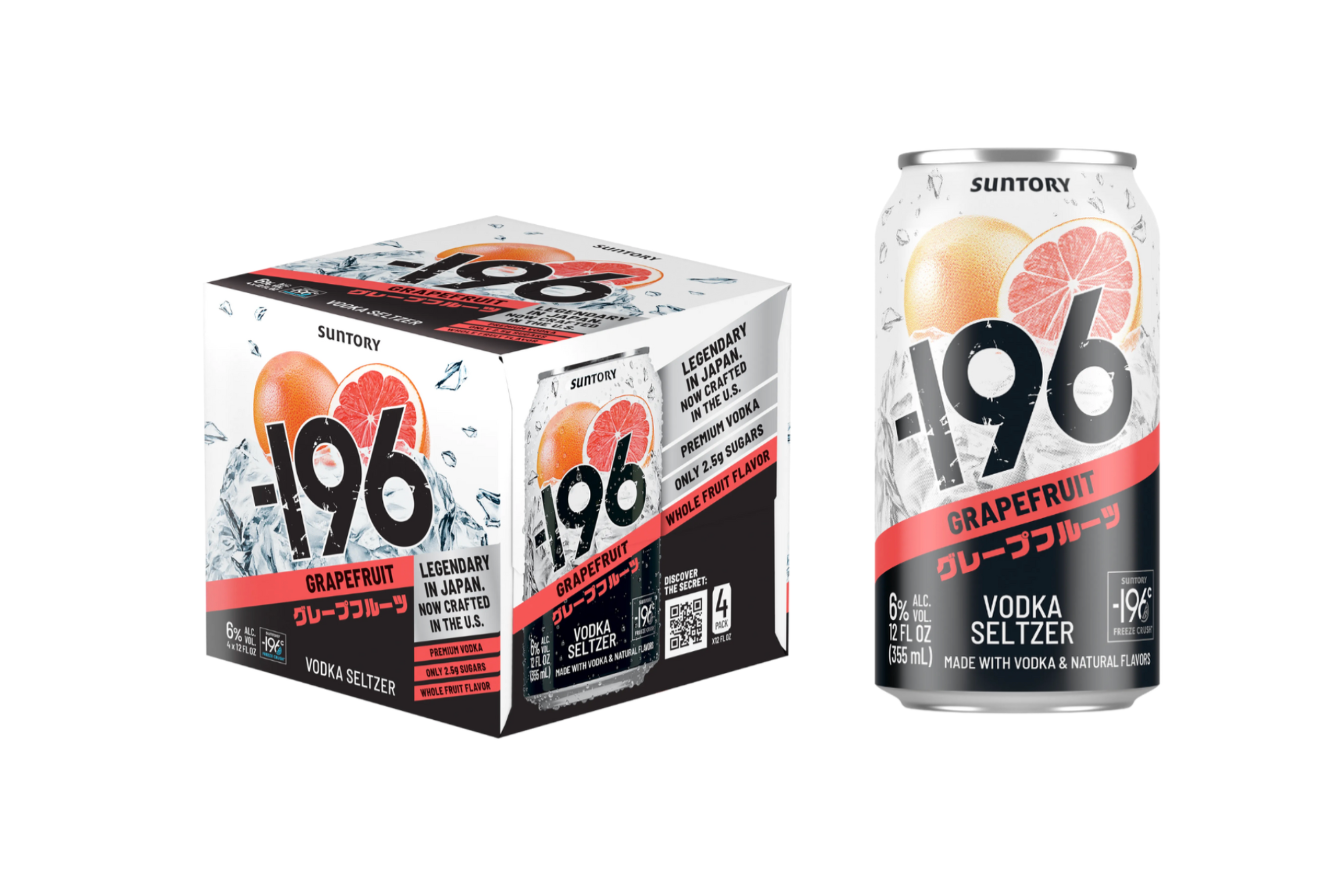 24pk cans) Suntory -196 Grapefruit Vodka Seltzer, Japan (12oz 24pk cans) Suntory -196 Grapefruit Vodka Seltzer, Japan (12oz