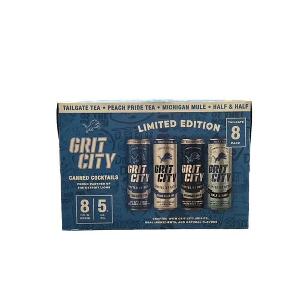 24pk) Grit City Canned Cocktails, Detroit, USA (12oz cans) – Woods