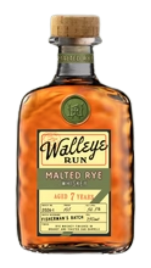 Walleye Run 7 Year Old Malted Rye Whiskey, Michigan, USA (750ml)