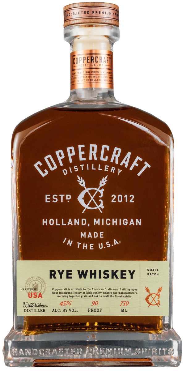 Coppercraft Rye Whiskey, USA (750 ml) – Woods Wholesale Wine