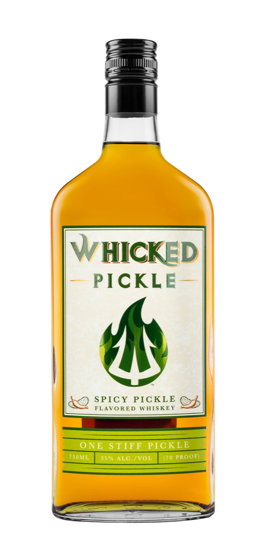 Whicked Spicy Pickle Flavored Whiskey, Missouri, USA (750ml