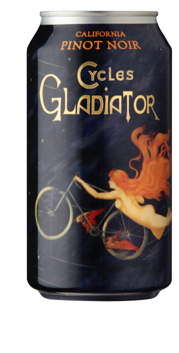 NV Cycles Gladiator Pinot Noir, California, USA (24 pk cans, 375ml