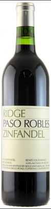 2017 Ridge Vineyards Paso Robles Zinfandel, Benito Duis Ranch, USA (750ml)