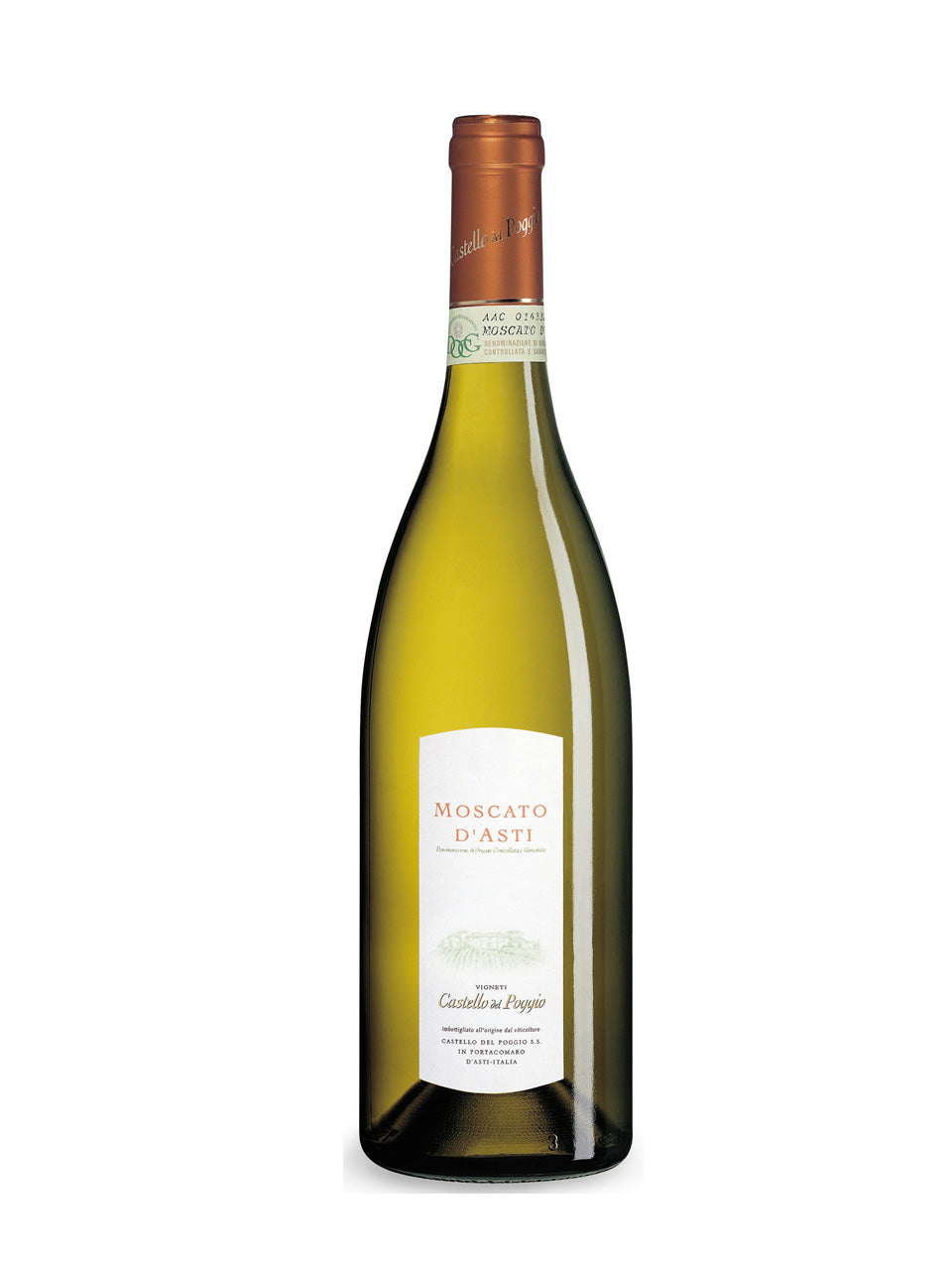 Castello del Poggio Moscato d'Asti DOCG, Piedmont, Italy (750ml