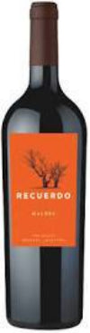 2017 Recuerdo Malbec, Tunuyan, Argentina (750ml)