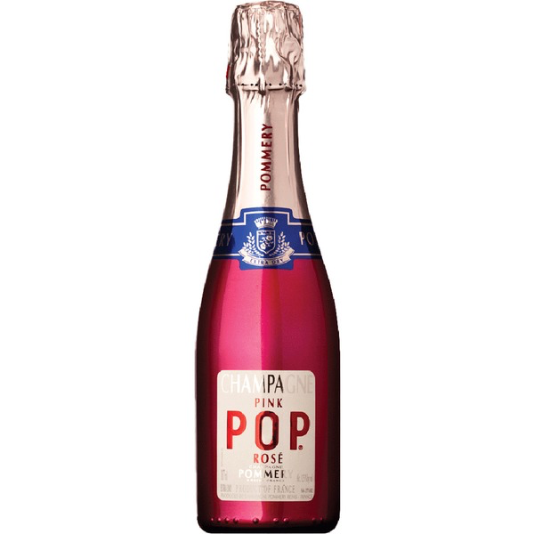 NV Pommery Pink POP Rose, Champagne, France (187ml QUARTER BOTTLES) – Woods  Wholesale Wine, image size:600x600