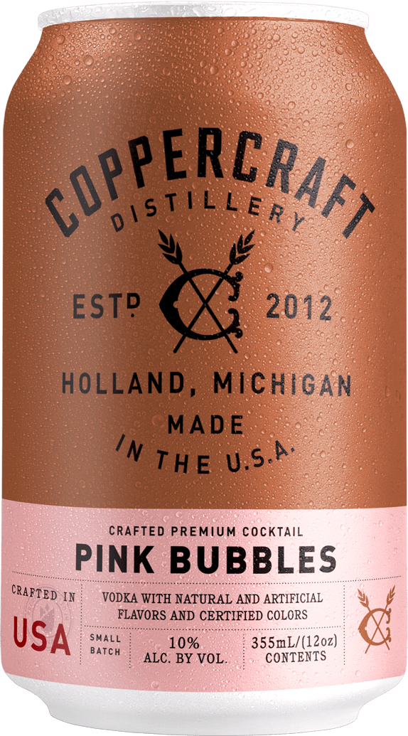 Coppercraft Distillery 'Pink Bubbles,' Michigan, USA (6 x 4pks