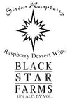 NV Black Star Farms Sirius Raspberry Dessert Wine, Michigan, USA HALF BOTTLE (375ml)