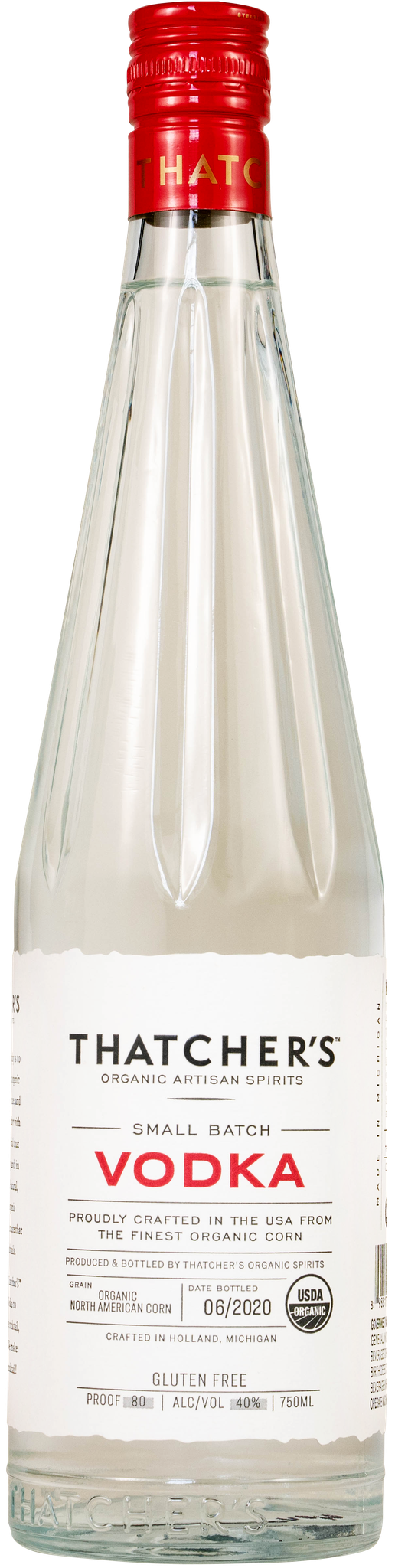 Thatcher's Organic Vodka, Michigan, USA (750ml) Woods Wholesale Wine